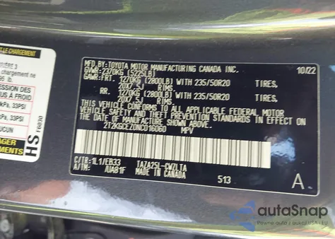 2022 Lexus Nx 350 F Sport Handling из США, поврежденный, VIN 2T2KGCEZ0NC016060